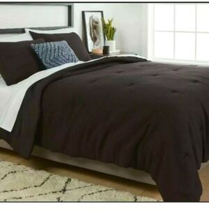 Project 62 + Nate Berkus Micro Texture Duvet Cover Set Full Queen Soot Black